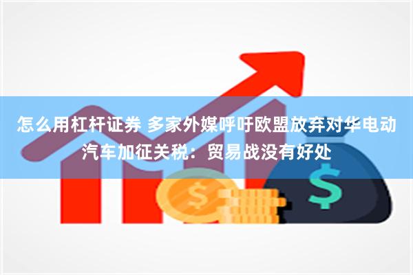 怎么用杠杆证券 多家外媒呼吁欧盟放弃对华电动汽车加征关税：贸易战没有好处