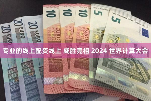 专业的线上配资线上 威胜亮相 2024 世界计算大会